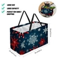 thumbnail image 2 of Snowflake Large Capacity Reusable Foldable Oxford Cloth Storage Bins: Versatile Shopping, Laundry, and Storage Solution, 2 of 7