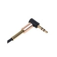 thumbnail image 3 of 3.5mm Audio Cable, 90 Degree Right Angle 3-Conductor Stereo Aux Cable Cord 3.5mm Male to Male TRS Cable Extension Line, 3 of 11