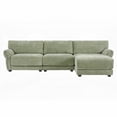 thumbnail image 3 of 110" Modular Sofa | Petal Armrest & Free Movement Ottoman | Charging Ports, 3 of 11