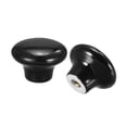 thumbnail image 4 of 38x28mm Ceramic Drawer Knobs, 10 Pack Mushroom Shape Door Pull Handles Black, 4 of 6