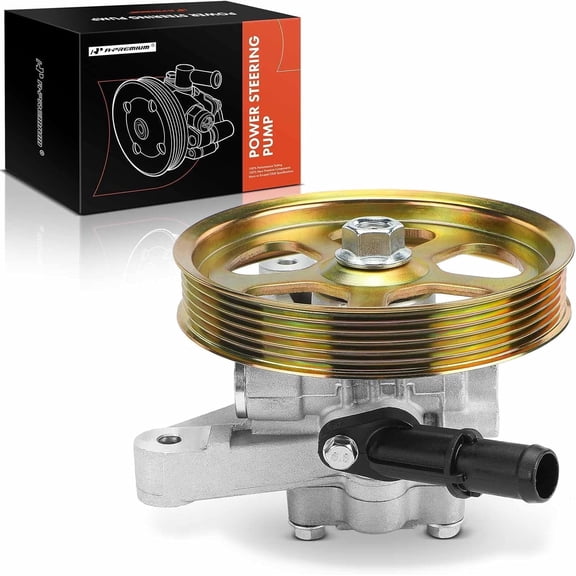 A-Premium Power Steering Pump, with Pulley, Compatible with Honda Accord 2008-2012, Accord Crosstour 2010-2011, Crosstour 2012, Pilot 2009-2011, V6 3.5L, Replace # 56110R70A11, 56110R70A12