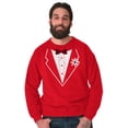 thumbnail image 5 of Vintage Formal Bachelor Party Tuxedo Men's Crewneck Sweatshirt Brisco Brands X, 5 of 6