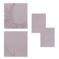 thumbnail image 5 of Modern Threads 4-Piece Solid Dusty Mauve Microfiber Bed Sheet Set, Full, 5 of 13