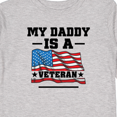 thumbnail image 4 of Inktastic My Daddy is a Veteran Boys or Girls Long Sleeve Toddler T-Shirt, 4 of 5