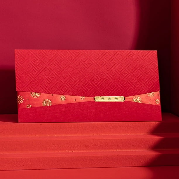 Xiao Hua 10 sobres rojos de la suerte para fiestas de cumpleaños y festivales de primavera.
