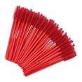 thumbnail image 1 of Nvzi 200 piezas de cepillos desechables para rímel de pestañas, extensiones de pestañas, cejas y maquillaje (rojo), 1 of 2