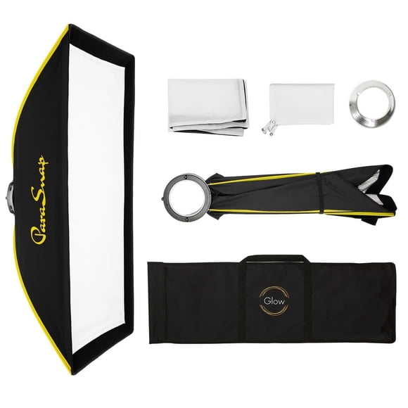 Softbox Glow ParaSnap 12 x 36 tiras de fibra de ley de nueva generación