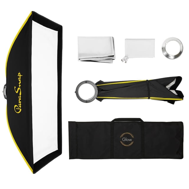 Softbox Glow ParaSnap 12 x 36 tiras de fibra de ley de nueva generación