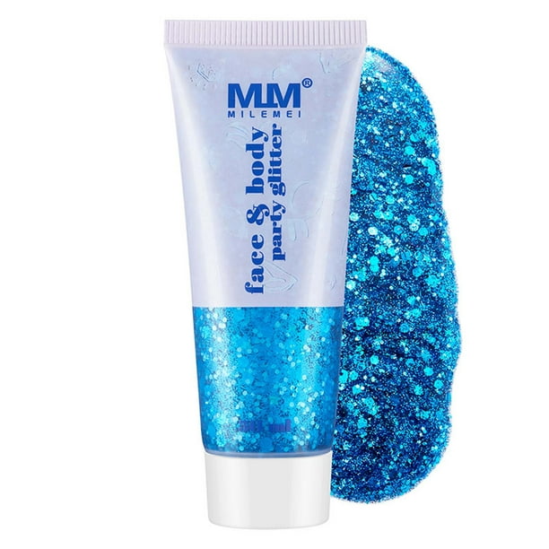 Face&Body Party Glitter Sequins Gel Face Body Lips Sequins Eye Shadow Stage Makeup