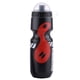 thumbnail image 2 of Botella de agua de 650 ml con soporte para bicicleta, soporte de jaula para bicicletas de montaña (negro + rojo), 2 of 3