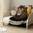 thumbnail image 2 of ARISTURING Jesus and Lion Blanket Christian Religious Gifts for Women Men Christian Throw Blanket for Kids Adults Soft Warm Cozy Blanket for Couch Sofa ​Bed, 2 of 6