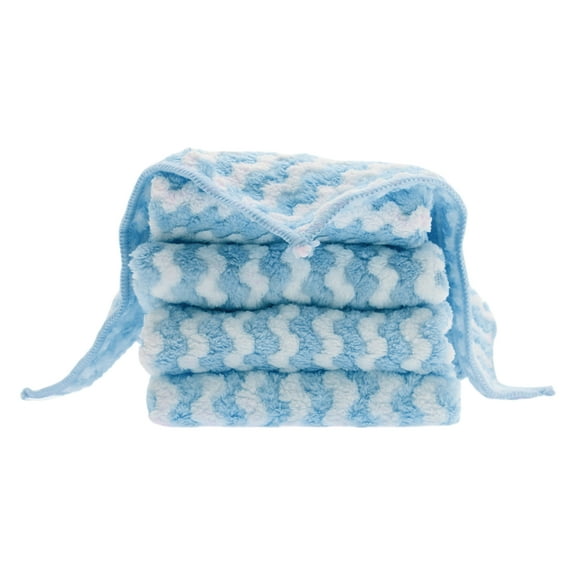 5 Pcs Kitchen Hand Towels Kitchen Dish Cloths Absorbent Dish Towels for Kitchens 11.81"x11.81" Blue