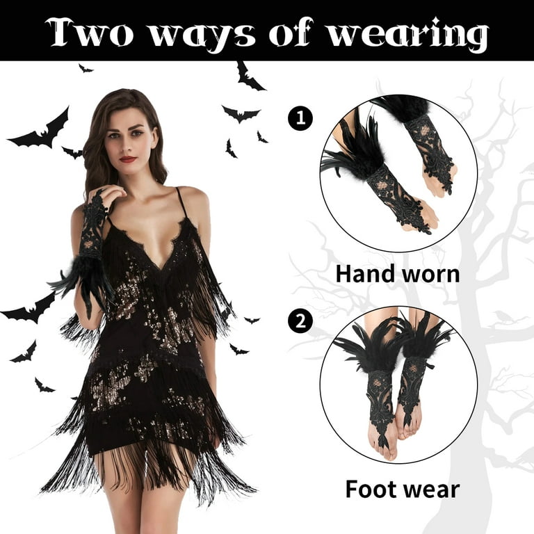 Feather Raven Black Pirate Costume Accessory Feather Raven Black Pirate Costume Accessory