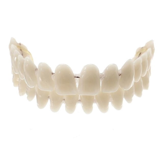 1 Juego de dentadura postiza de resina, modelo de enseñanza de dientes dentales, dentadura postiza de resina para pacientes con pérdida de cavidad bucal, accesorio de suministro dental