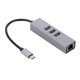 thumbnail image 2 of USB a Rj45 tarjeta de red Lan 3 puertos Ethernet USB Kuymtek Hub alta velocidad USB3.0 Splitter 1000Mbps para PC Windows para ordenador portátil, 2 of 6