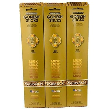 Gonesh Extra Rich Musk Incense 20 Sticks