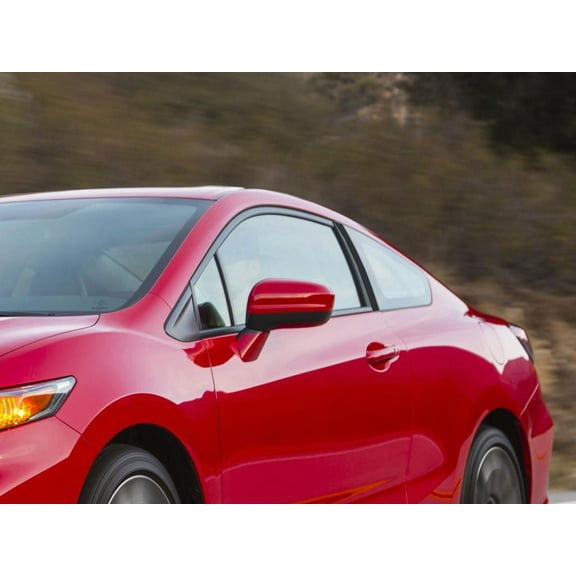 Rvinyl Pillar Post Window Trim Compatible with Honda Civic 2012-2015 (Coupe) - Matte (Black)