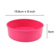 thumbnail image 2 of Round Bread Mold Silicone 8 Inch Cake Pan, Round Baking Mold Set of 2, Non-Stick Bakeware Pan, Reusable Food-Grade, BPA Free, 2 of 5