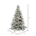 thumbnail image 3 of Vickerman 10' Flocked Utica Fir Artificial Christmas Tree, Warm White LED Lights, 3 of 5