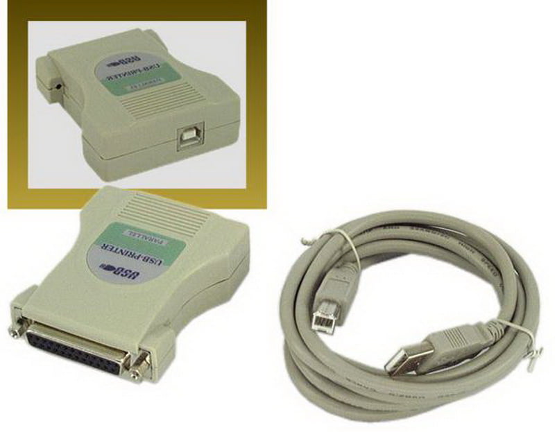 SABRENT USB 2.0 to DB25F Parallel Printer Cable 2M USB-DB25F 