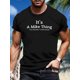 thumbnail image 1 of Playera Estampada Camiseta para para HombreMen's Casual Outdoor Graphic T-Shirt - "It's a Mike Thing" 3D Print, Polyester Blend, Crew Neck, Summer Sportswear Tee For Adult, Men, Women, Teen, Teenage, 1 of 7