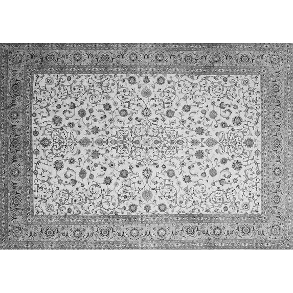 Ahgly Company Indoor Rectangle Persian Gray Traditional Area Rugs, 8' x 12'