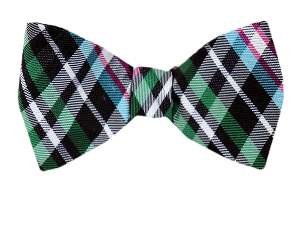 Men's Green Silk Self Tie Bowtie Tie Yourself Bow Ties