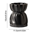 thumbnail image 3 of Bcylexb Vintage Plastic Vase for Flowers, 5.9 Inch Textured Flower Vase Minimalist Decorative Vase for Living Room Garden Bedroom Office Decor, 3 of 7