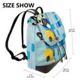 thumbnail image 2 of Balery French Bulldog Dog in a Bathtub Mochila de Cuero para Mujeres, Gran Capacidad, Bolsa de Viaje Multifuncional, Mochila de Cuero y Bolsa de Hombro para Mujeres, 2 of 4