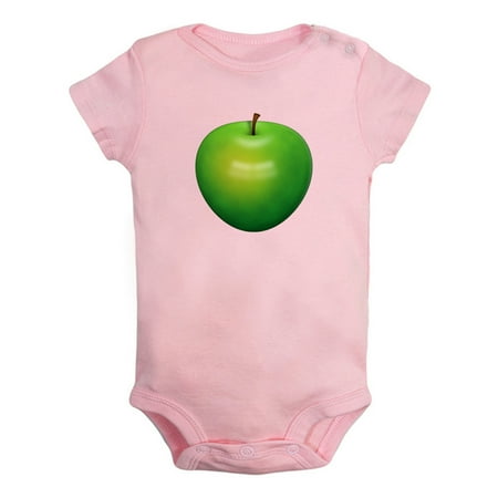 

Fruit Apple Image Print Rompers For Babies Newborn Baby Unisex Bodysuits Infant Jumpsuits Toddler 0-24 Months Kids One-Piece Oufits (Pink 6-12 Months)
