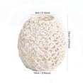 thumbnail image 3 of Hand-Woven Vintage Pendant Lamp Shades, Wicker Ceiling Light Fixture Cover, Rustic Boho Decorative Lampshade for Dining Room, Living Room, 12-Inch Diameter, 3 of 6