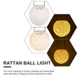 thumbnail image 4 of UPGRATOR 1Pc Solar Sphere Rattan Ball Light Plastic Globe Lights For Courtyard Use, 4 of 5
