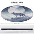 thumbnail image 2 of Wolves in The Moonlight Floral Medallion Round Rug - Small Round Area Rug, Soft Non-Slip Machine Washable Bedroom Mat Indoor Accent Entry Carpet for Office Desk Dorm Hallway, 2 of 7