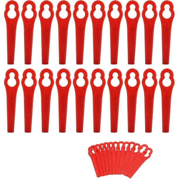 100 piezas de cuchillas de plástico de repuesto para cortadora de bordes, cortadora de cuchillas, kit de piezas de motor para Frt18a Frt18a1 Art 46155 Frt20a1, accesorio