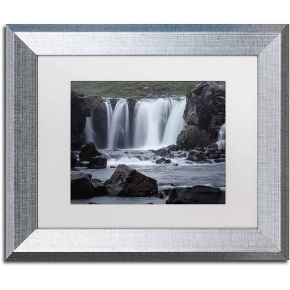 Trademark Fine Art 'Go With the Flow' Canvas Art by Philippe Sainte-Laudy, White Matte, Silver Frame