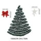 thumbnail image 3 of Cinta Decorativa Navideña de 10 M con Base Verde Oscuro, Flecos de Copos de Nieve Blancos y Verdes, Color Rojo y Verde | Guirnalda de Cintas Navideñas para Envolver Árboles, Regalos y Decoración de F, 3 of 6