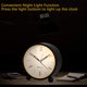thumbnail image 4 of Reloj despertador silencioso, relojes de mesa que no hacen tictac, reloj despertador analógico, reloj despertador de viaje con batería con luz nocturna para dormitorio, oficina Sincero Ropa, 4 of 6