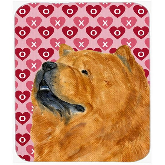 Chow Chow Hearts Love And Valentines Day Portrait Mouse Pad, Hot Pad Or Trivet