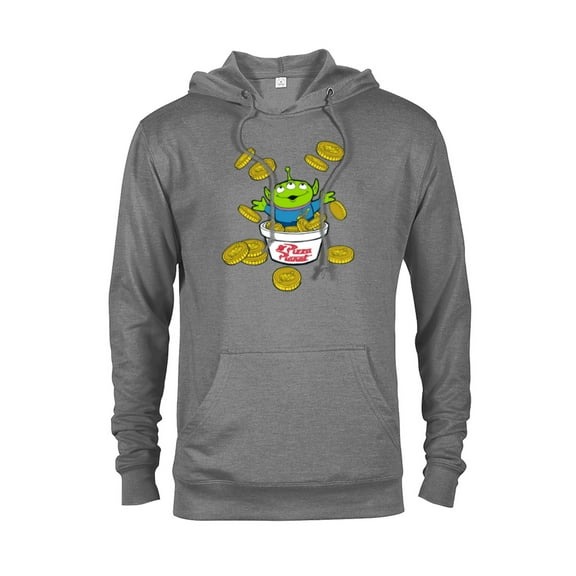 Disney and Pixar’s Toy Story Alien Pizza Planet Tokens - Pullover Hoodie for Adults - Customized-Graphite Heather