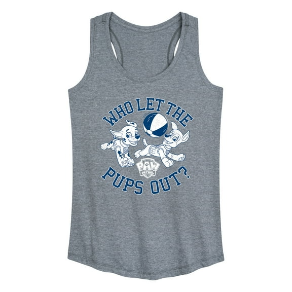 Paw Patrol - Who Let The Pups Out - Women's Racerback Tank Top