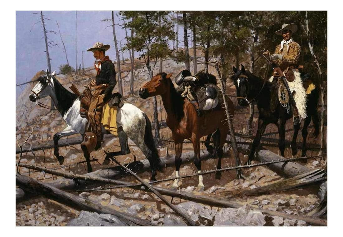 wall26 Prospecting for Cattle Range by Frederic Remington &hellip;