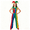 Girls, variant on Jester Costume for Men Women,Halloween Terrifier Circus Clown Cosplay Matching Outfit,Color Block Harlequin Jumpsuit and Shirt Shorts Set for Couples Carnival Party Dress Up,Size 150