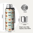thumbnail image 7 of 20 Oz Lovely Dog Breeds Coffee Tumbler Double Wall Insulated Stainless Steel Water Bottle | Metal Reusable Thermoses Flask with Cup Cap | Leak & Sweat Proof with Anti-Dust Lid, 7 of 7