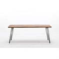 thumbnail image 2 of Boraam Leonard Cocktail Table with Metal Hairpin Legs, Weathered Fir Wood, 2 of 3