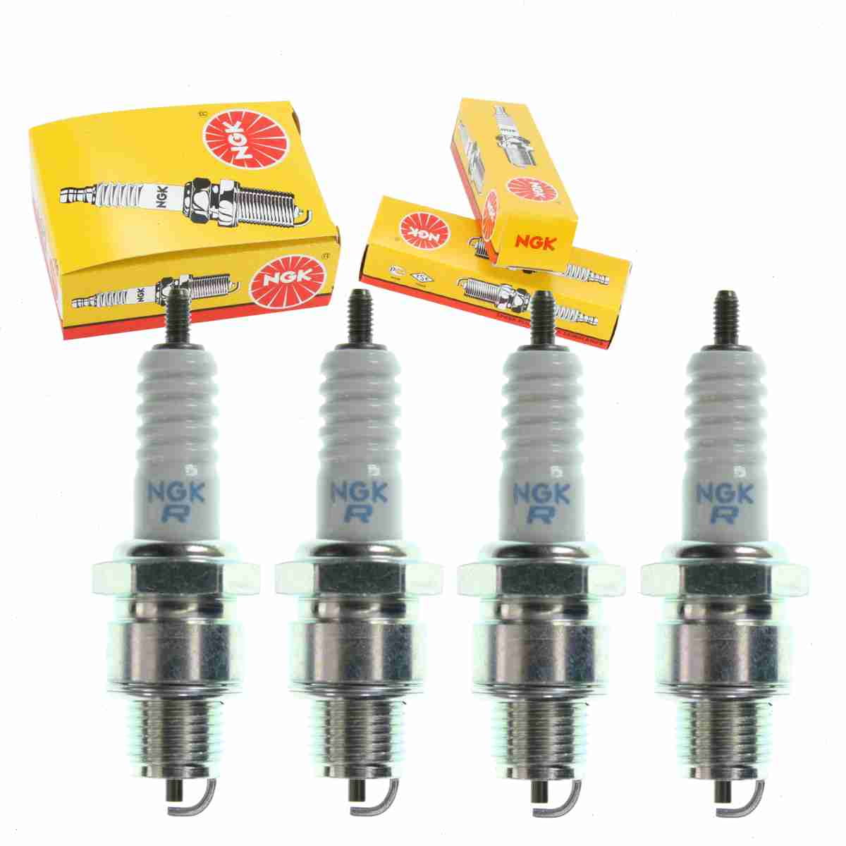 4 pc NGK 5539 Standard Spark Plugs for 98076-5871G 98076-5871G-01 E3.32 W24FR-L Ignition Wire Secondary