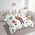 thumbnail image 7 of Feelyou Cartoon Ballet Princess Bedding Comforter Set 7pcs for Kid, Nutcracker Royal Guarder Queen Bedding Sets, Christmas Tree Reversible Queen Sheet Sets, Breathable Home Decor, 7 of 7