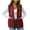 Z2-Wine, variant on larppty Womens Fleece Vest Sherpa Casual Jacket Button Down Lightweight Fuzzy Outerwear Vests With Pocket 2025 Fall Fashion (AG, 5XL)