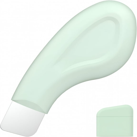 RAGUPEL Blackhead Remover Tool, Silicone Face Scraper for Deep Cleansing, Skin Scrubber Face Spatula, Nose Blackhead Remover, Skin Care Tool for Men and Women (Green)