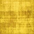thumbnail image 1 of Ahgly Company Machine Washable Indoor Square Persian Yellow Traditional Area Rugs, 3' Square, 1 of 4