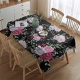 thumbnail image 2 of Pioneer Flower Floral Print Pattern Rectangle Tablecloth 60"x84",Waterproof Polyester Rectangle Table Cloth, Wipeable Spillproof Polyester Tablecloth for Dining, Camping, Indoor and Outdoor, 2 of 5